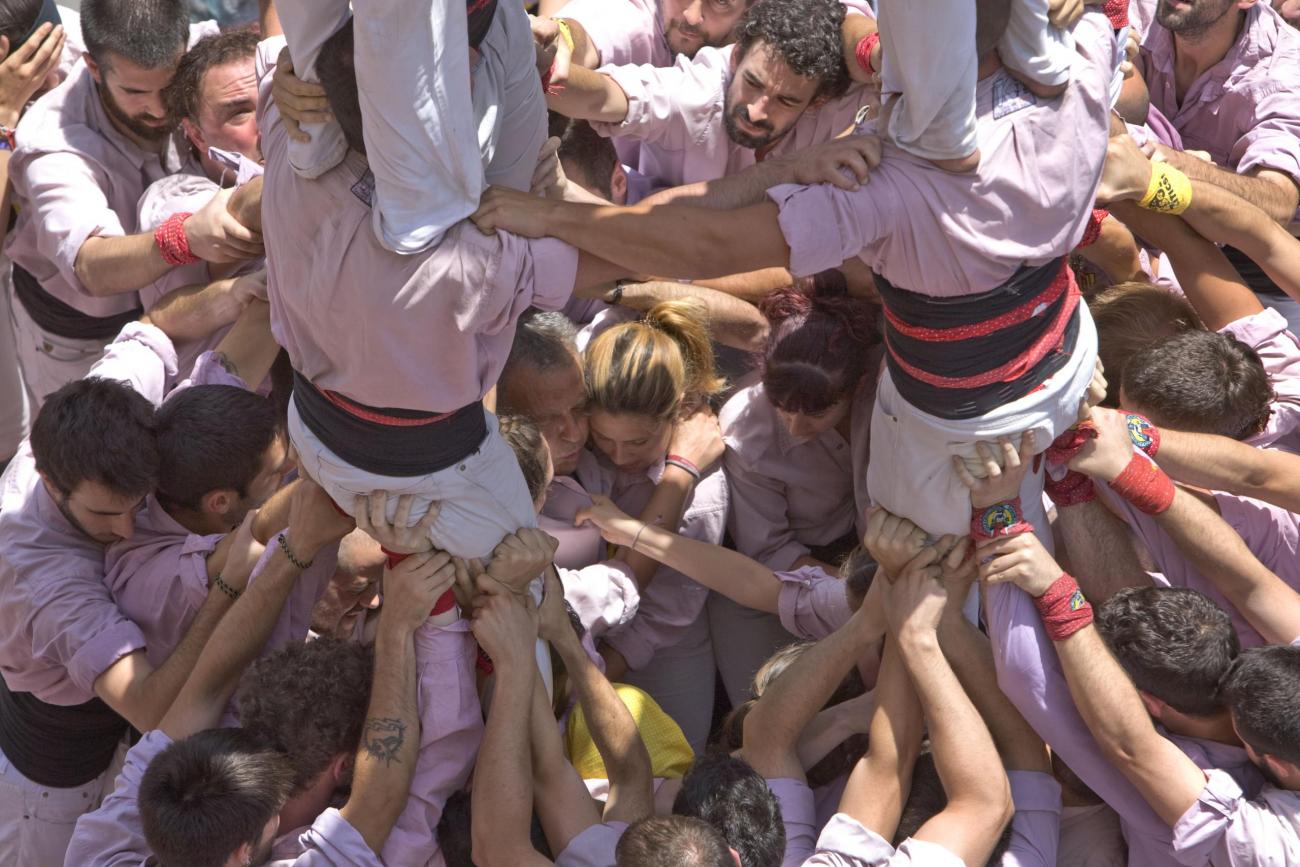 Festa Major de Terrassa 2018 Diada Castellera Minyons Castellers de Terrassa i Capgrossos de Mataró