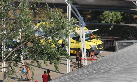 Ambulancia a la Piscina de Vallparadís