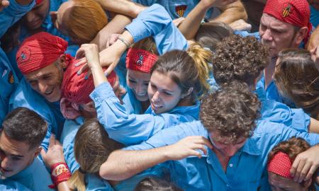 Diada Castellera de Festa Major amb Castellers de Terrassa Minyons i Capgrossos Nebridi Aróztegui (22)