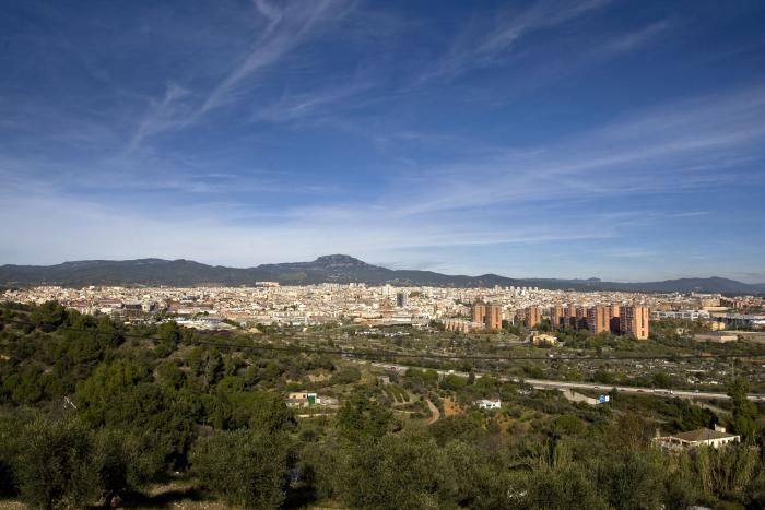 Vistas de Terrassa desde Les Martines Calle Camí de la Carena del mas Bellber