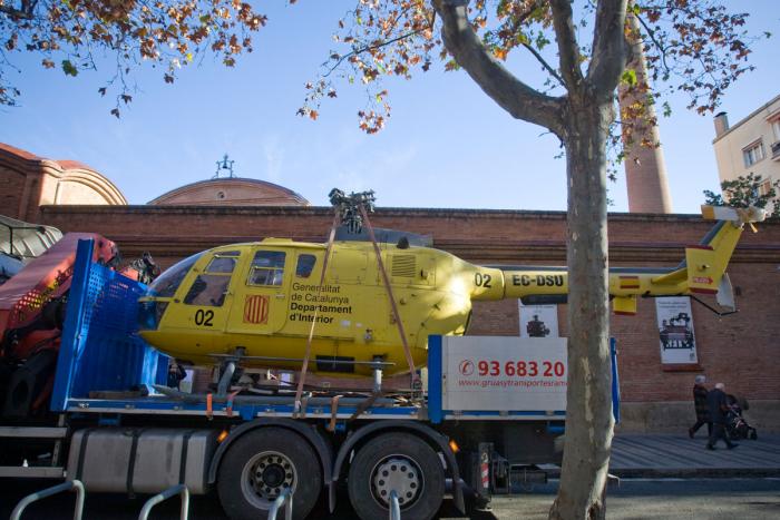 Helicòpter de Bombers al Mnactec Terrassa Nebridi Aróztegui (2)